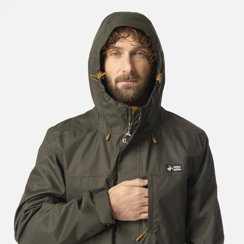 CHAQUETA HOMBRE KAUAI VERDE MILITAR HAKA HONU - 4