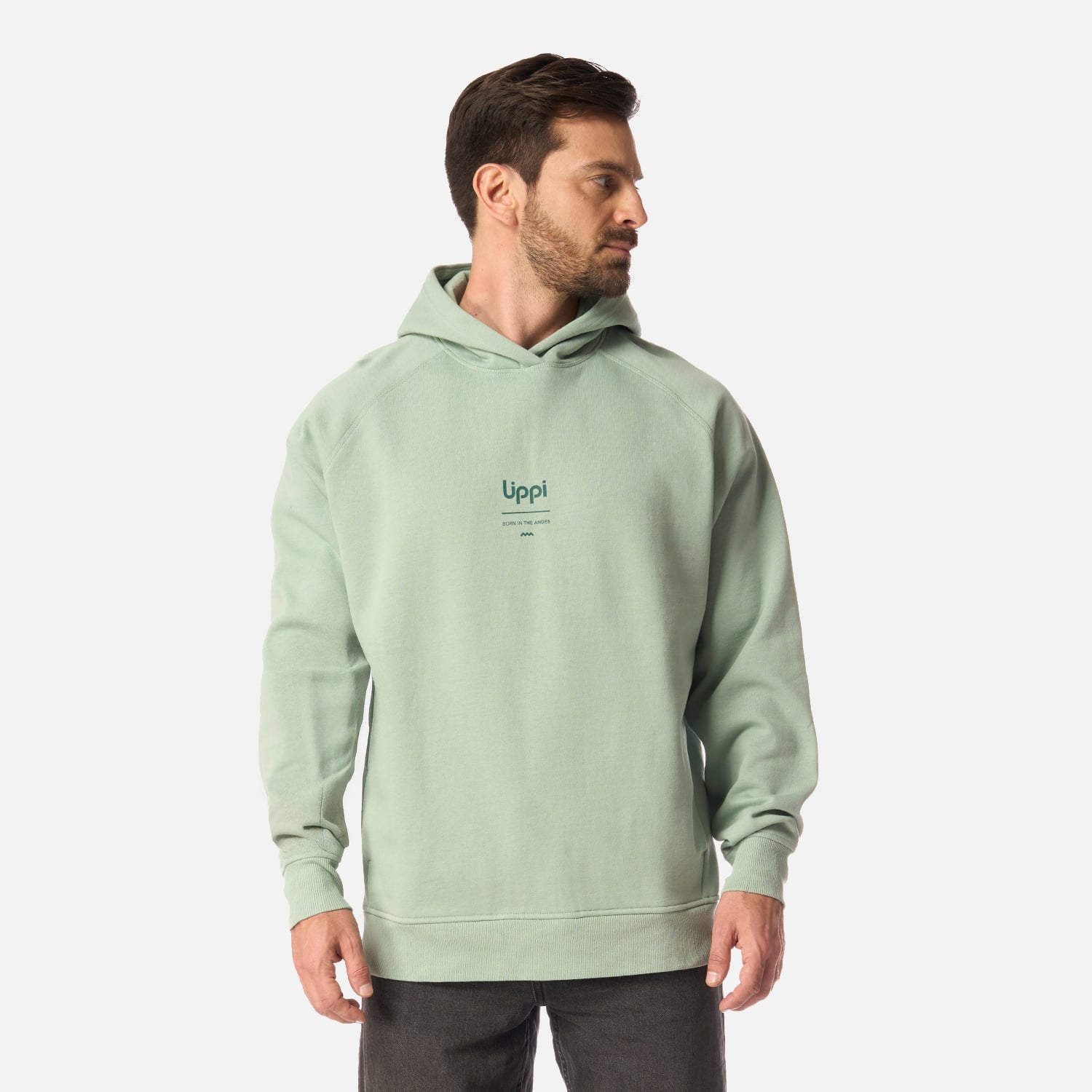 POLERON HOMBRE ULMO HOODY SWEATSHIRT JADE LIPPI I26 - 1