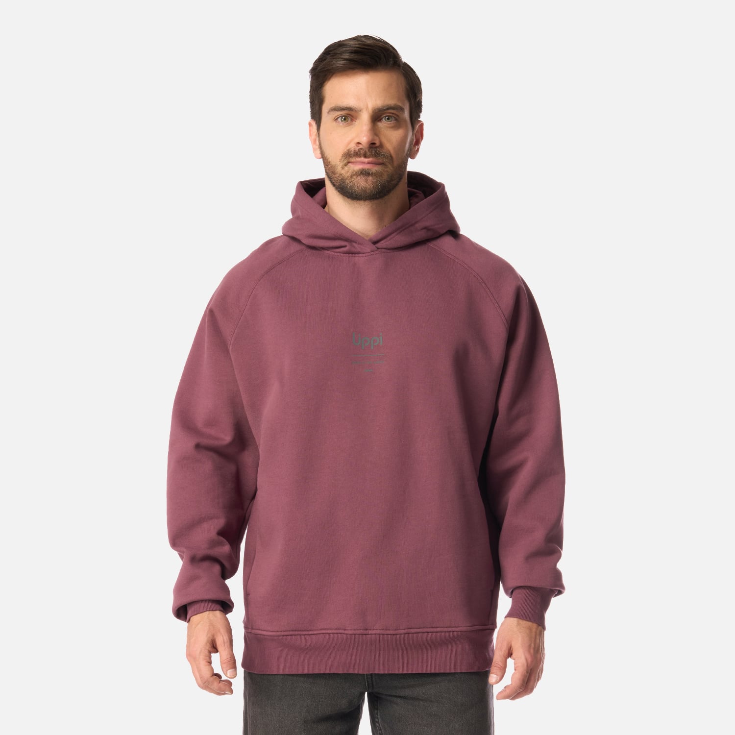 POLERON HOMBRE ULMO HOODY SWEATSHIRT VINO LIPPI I26 - 1