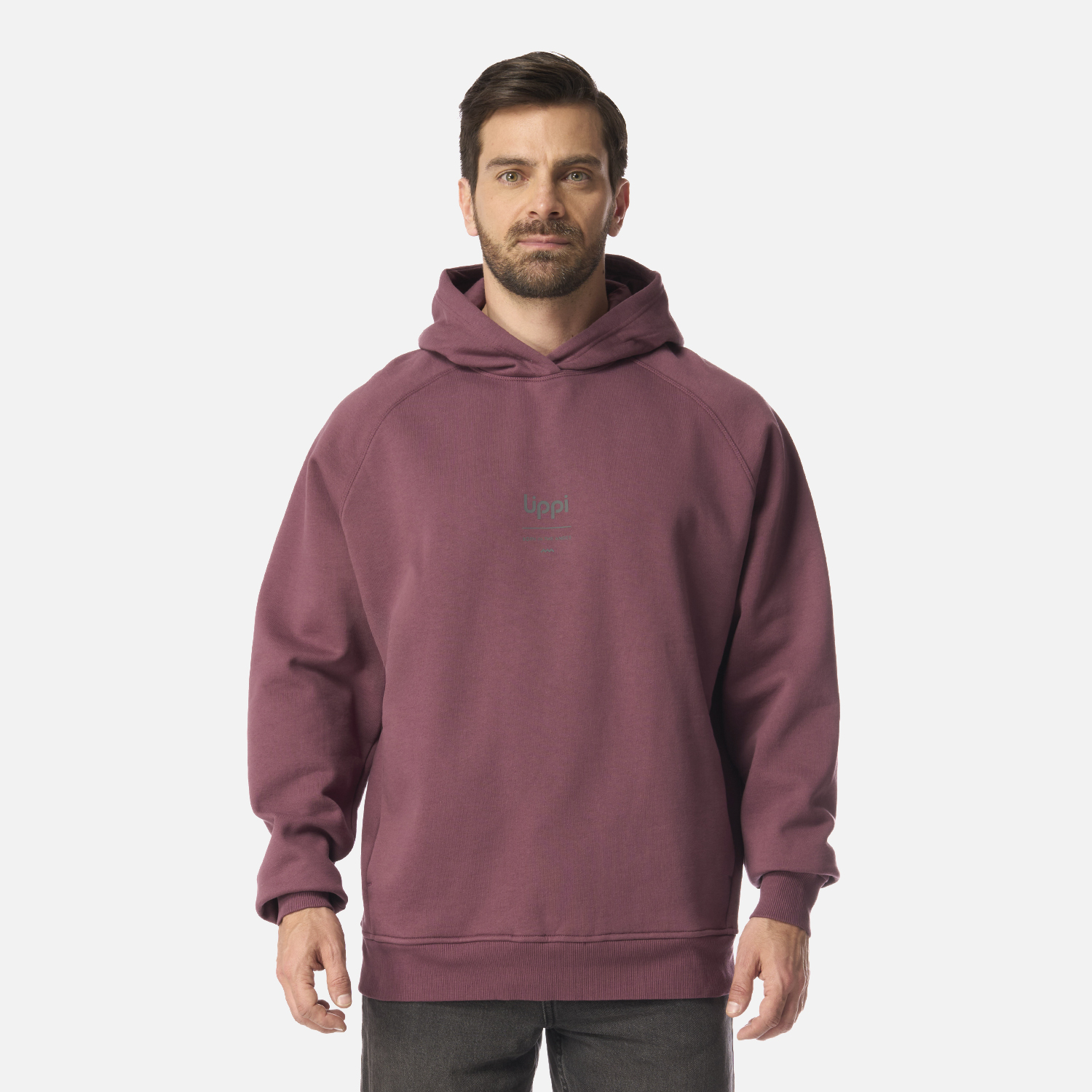 POLERON HOMBRE ULMO HOODY SWEATSHIRT VINO LIPPI I26 - 1