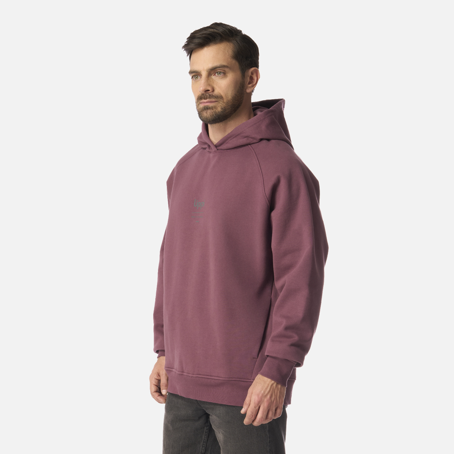 POLERON HOMBRE ULMO HOODY SWEATSHIRT VINO LIPPI I26 - 2