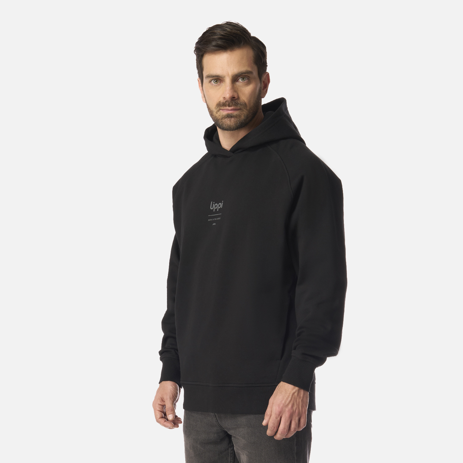 POLERON HOMBRE ULMO HOODY SWEATSHIRT NEGRO LIPPI I26 - 2
