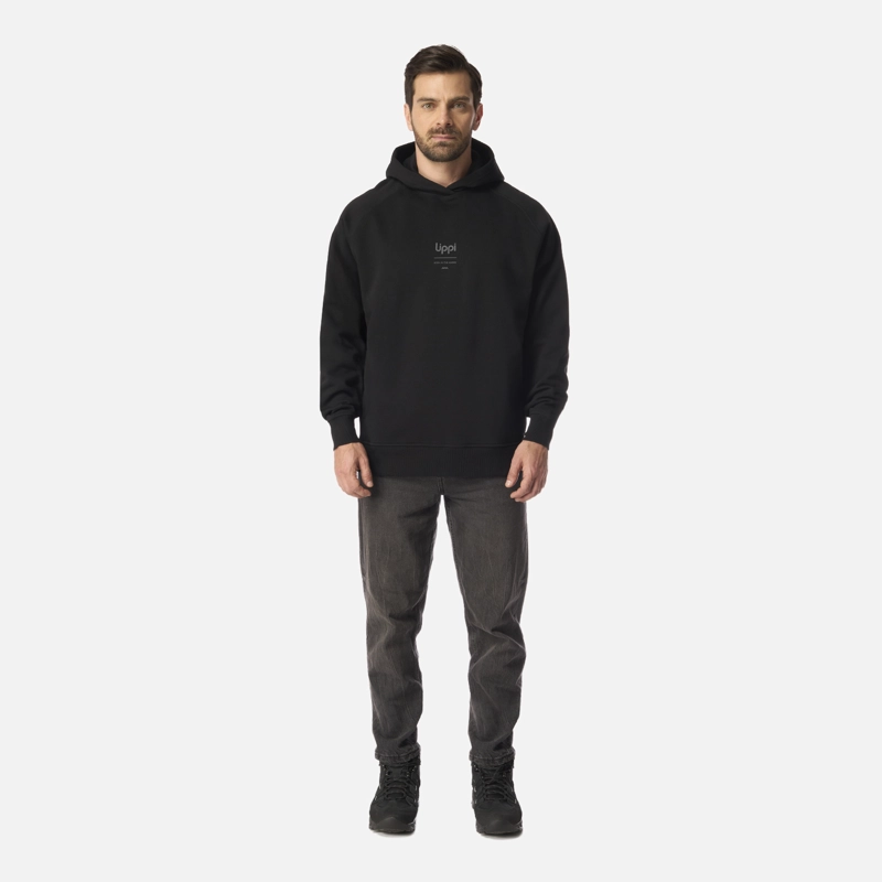 POLERON HOMBRE ULMO HOODY SWEATSHIRT NEGRO LIPPI I26 - 6