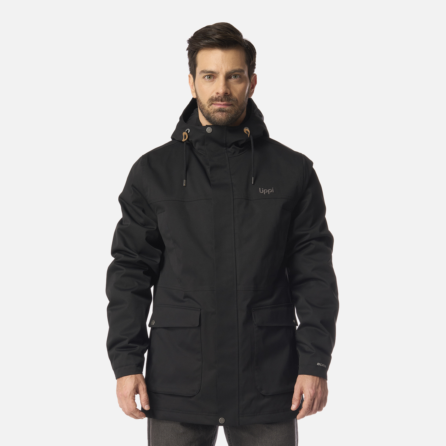 CHAQUETA HOMBRE DAYBREAK B-DRY JACKET NEGRO LIPPI I26 - 1