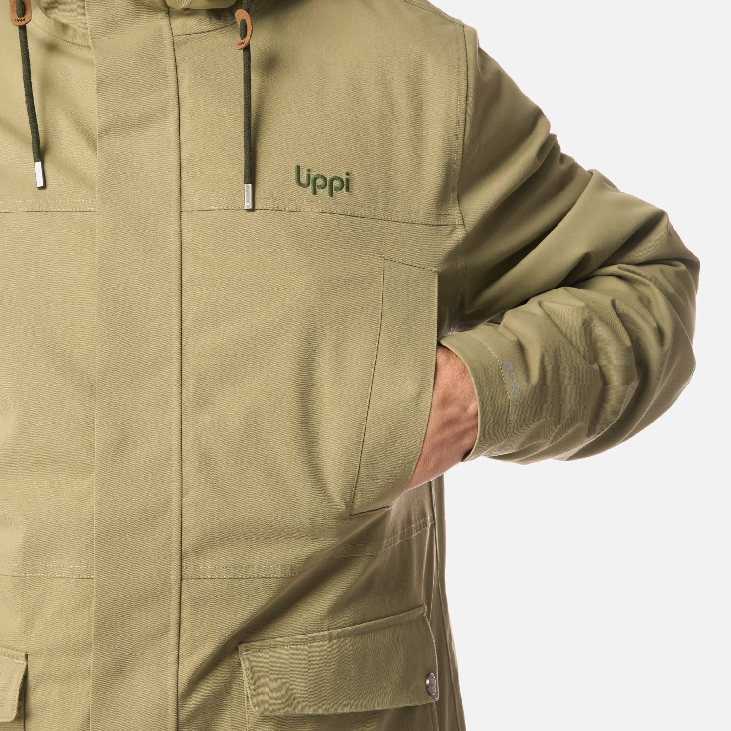 CHAQUETA HOMBRE DAYBREAK B-DRY JACKET VERDE LIPPI I26 - 5