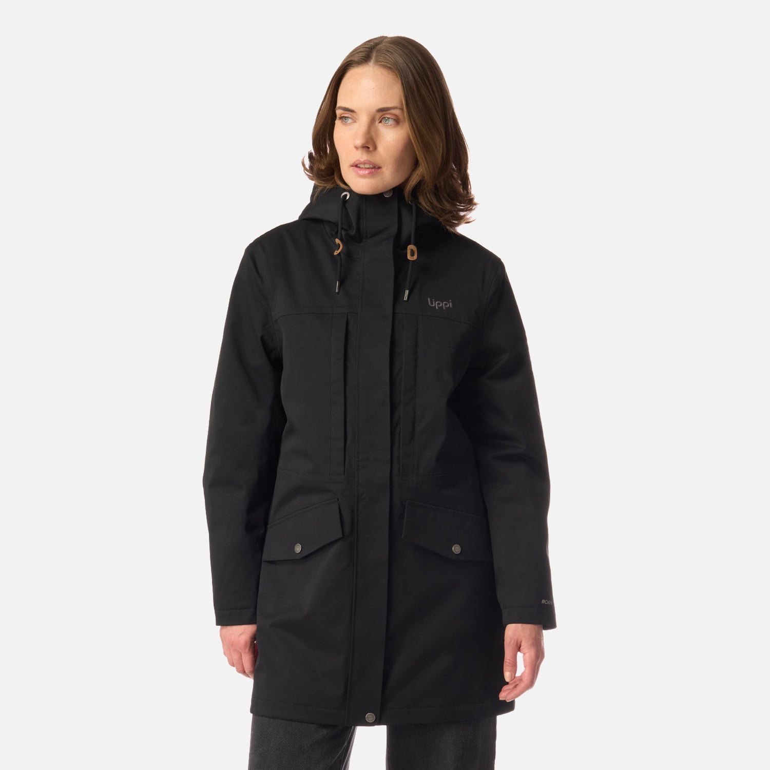 CHAQUETA MUJER DAYBREAK B-DRY JACKET NEGRO LIPPI I26 - 1