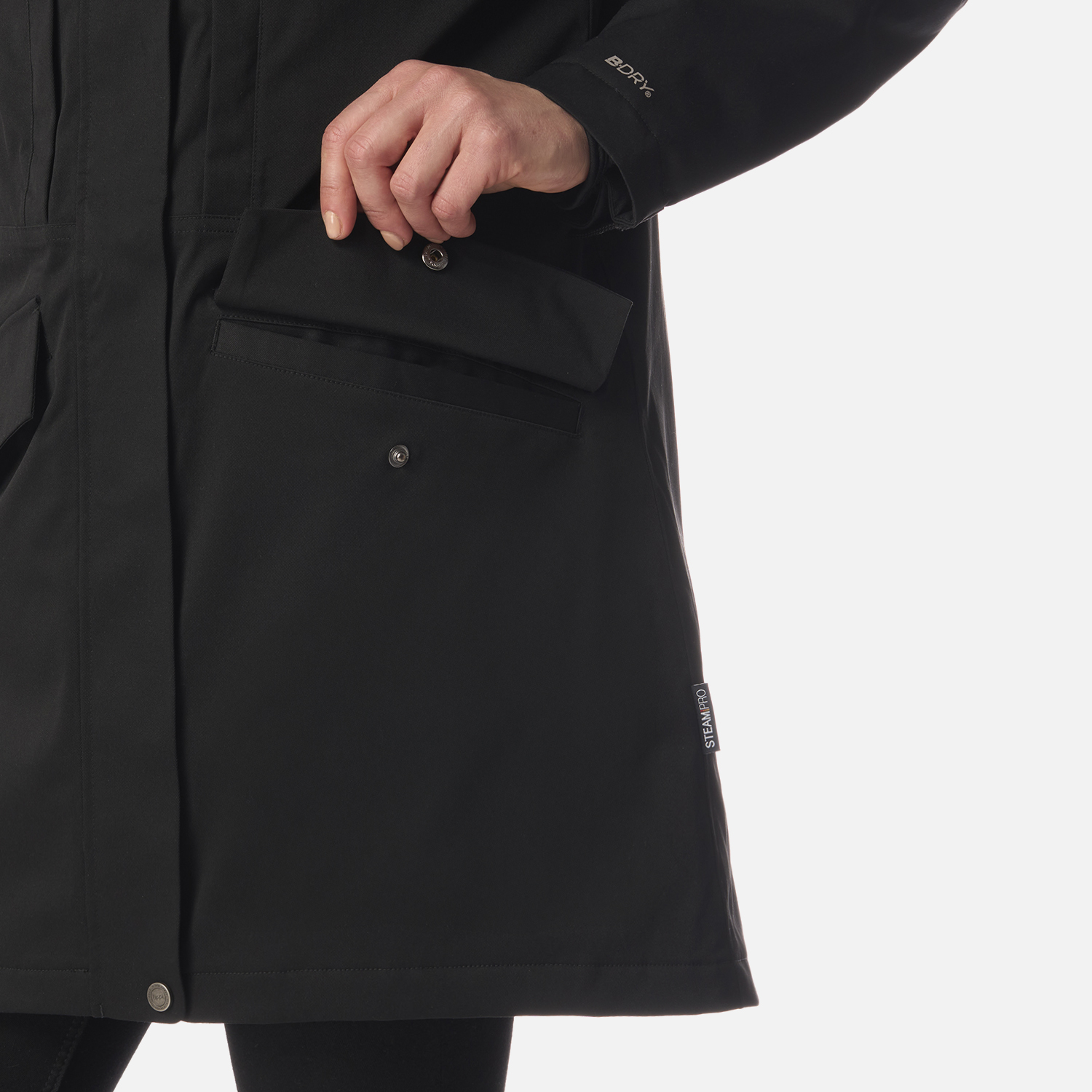 CHAQUETA MUJER DAYBREAK B-DRY JACKET NEGRO LIPPI I26 - 5