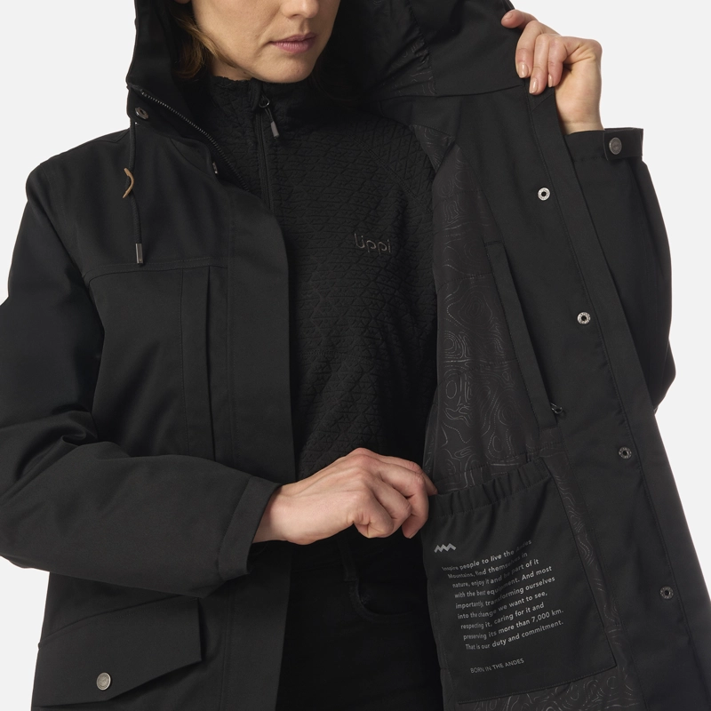 CHAQUETA MUJER DAYBREAK B-DRY JACKET NEGRO LIPPI I26 - 6