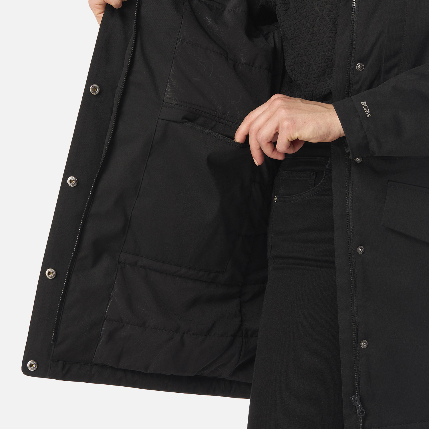CHAQUETA MUJER DAYBREAK B-DRY JACKET NEGRO LIPPI I26 - 7