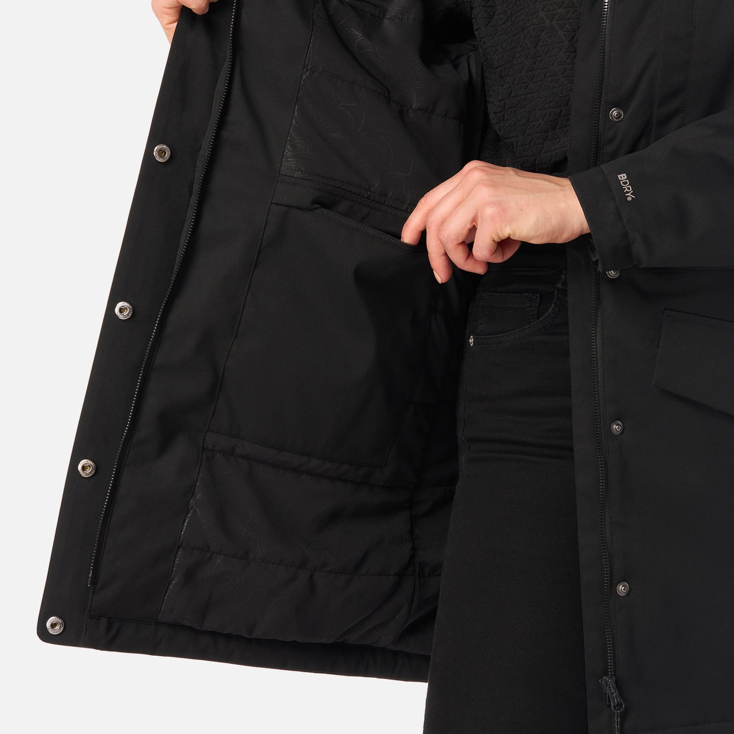 CHAQUETA MUJER DAYBREAK B-DRY JACKET NEGRO LIPPI I26 - 7