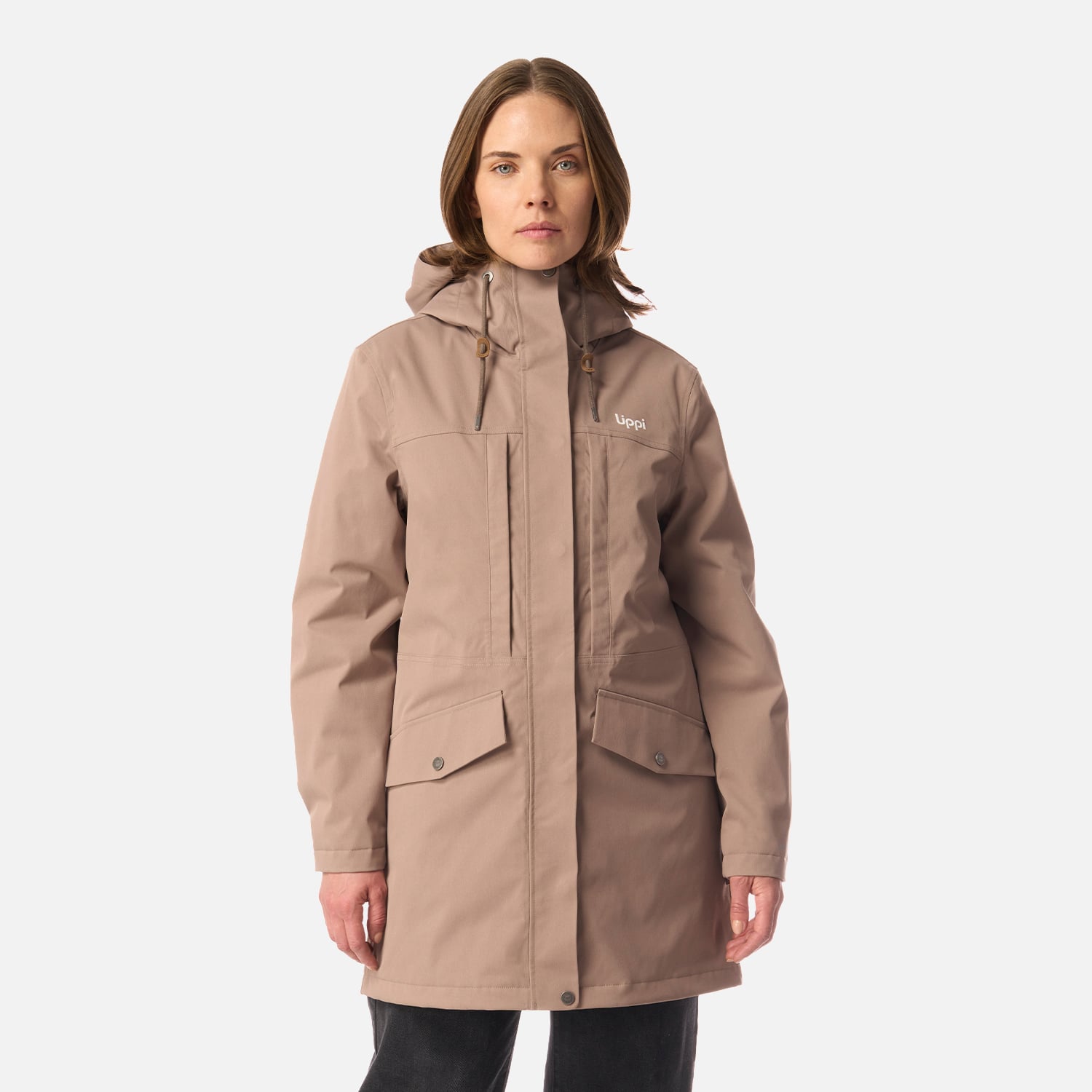 CHAQUETA MUJER DAYBREAK B-DRY JACKET CANELA LIPPI I26 - 1