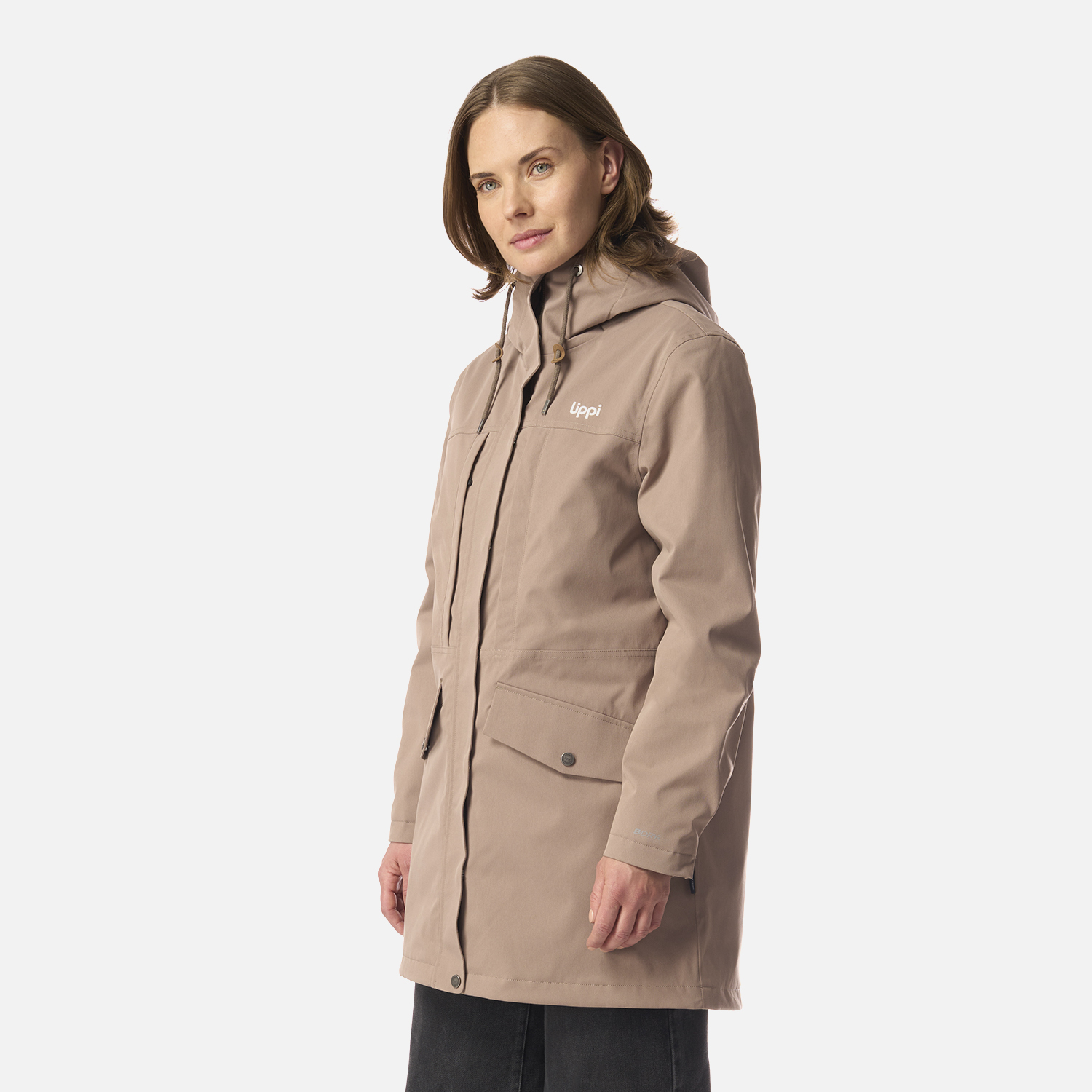 CHAQUETA MUJER DAYBREAK B-DRY JACKET CANELA LIPPI I26 - 2