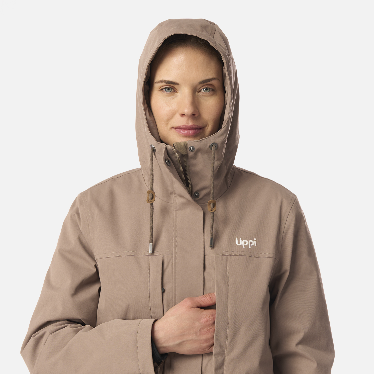 CHAQUETA MUJER DAYBREAK B-DRY JACKET CANELA LIPPI I26 - 4