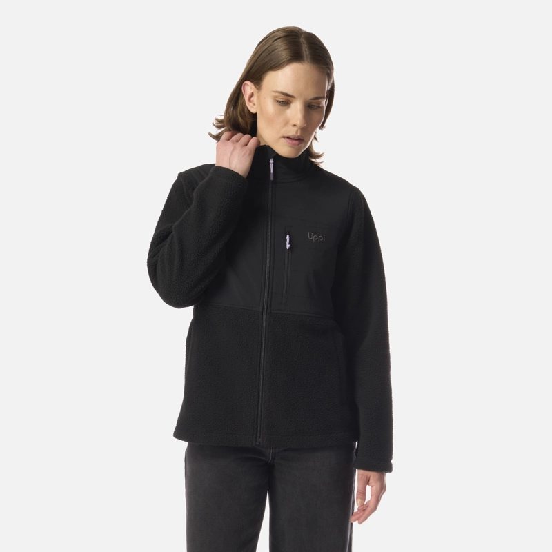 LIPPI POLAR MUJER GLACIAR SHERPA-PRO JACKET NEGRO LIPPI I26