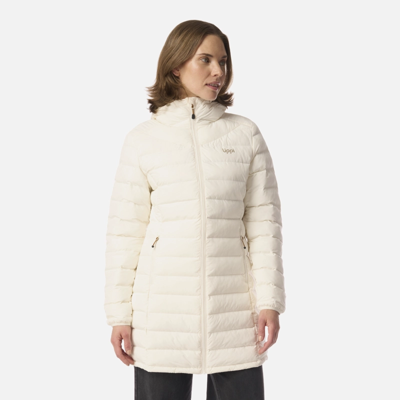LIPPI CHAQUETA MUJER SNOWMASS LONG STEAM-PRO HOODY JACKET CREMA LIPPI I26
