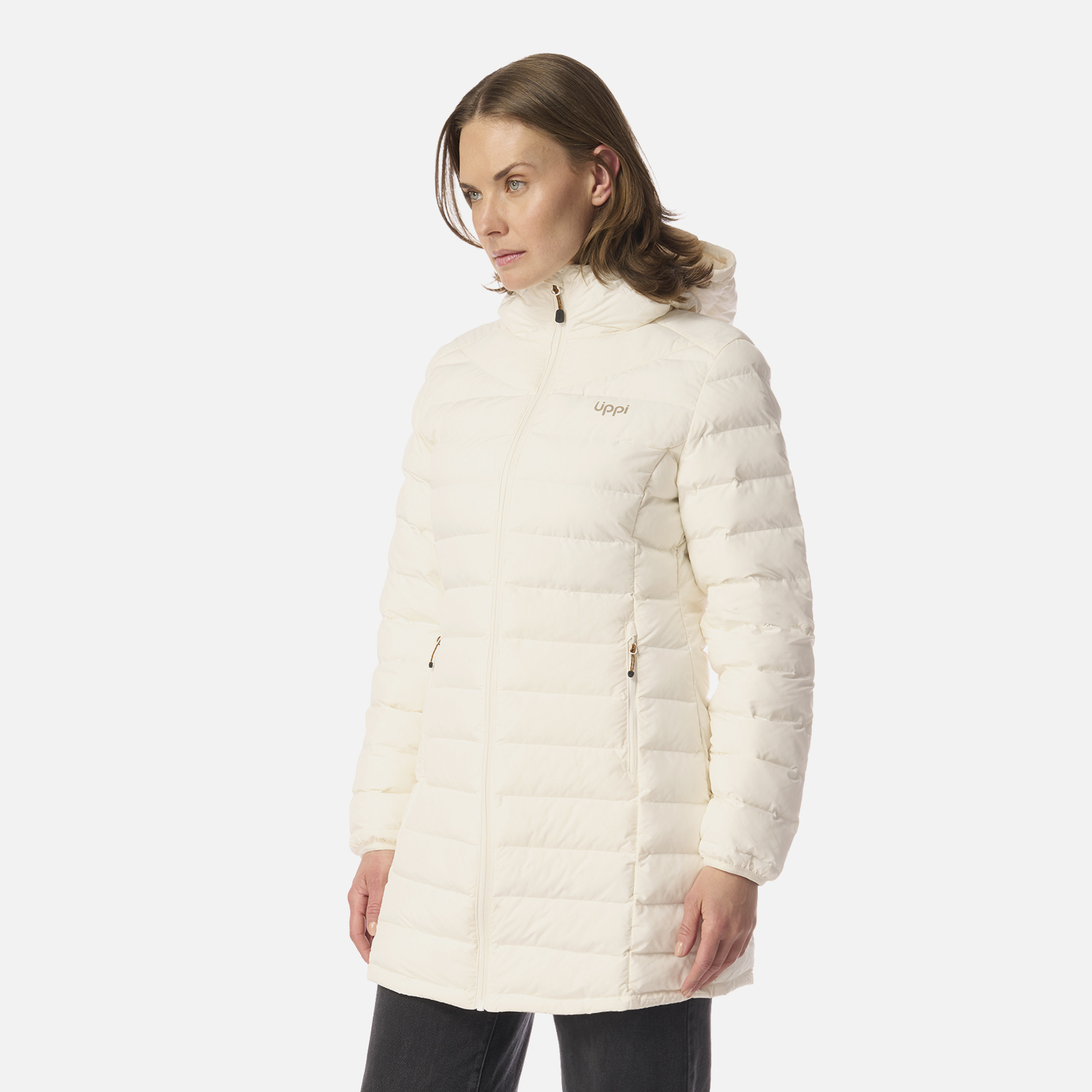 CHAQUETA MUJER SNOWMASS LONG STEAM-PRO HOODY JACKET CREMA LIPPI I26 - 2
