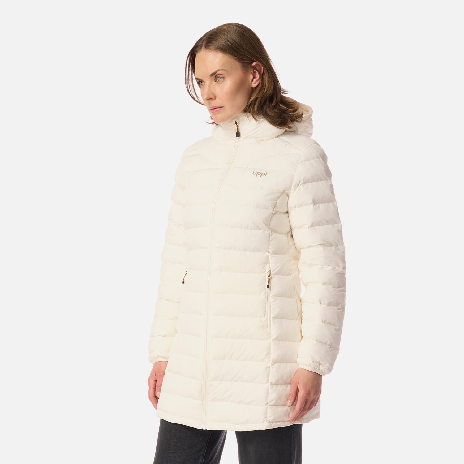 CHAQUETA MUJER SNOWMASS LONG STEAM-PRO HOODY JACKET CREMA LIPPI I26 - 2