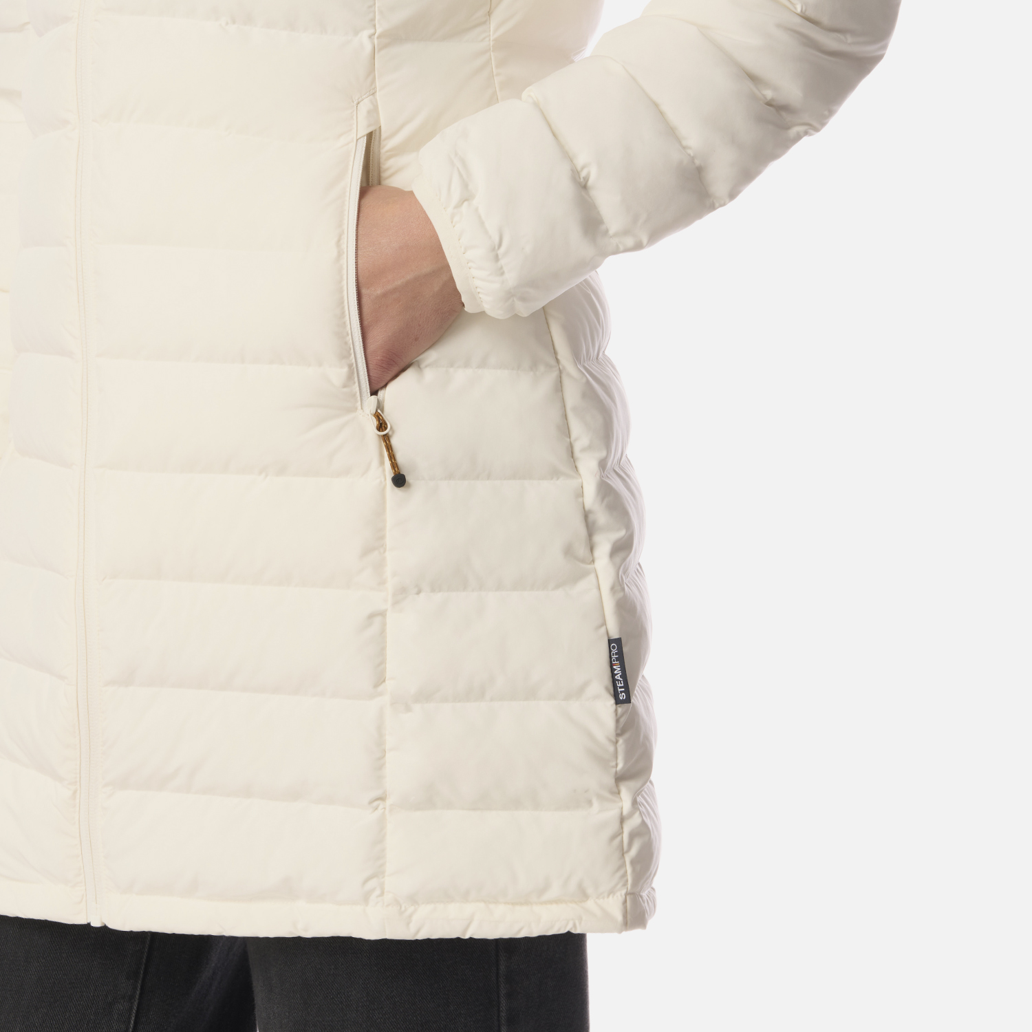 CHAQUETA MUJER SNOWMASS LONG STEAM-PRO HOODY JACKET CREMA LIPPI I26 - 5