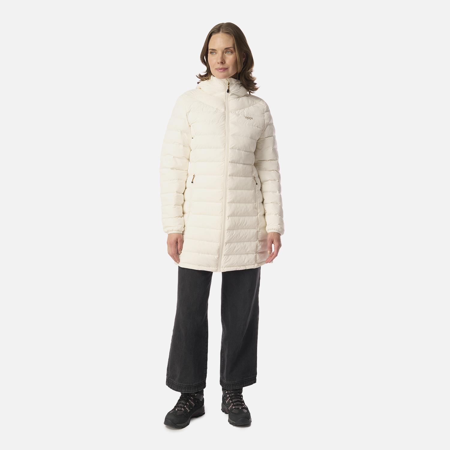 CHAQUETA MUJER SNOWMASS LONG STEAM-PRO HOODY JACKET CREMA LIPPI I26 - 7