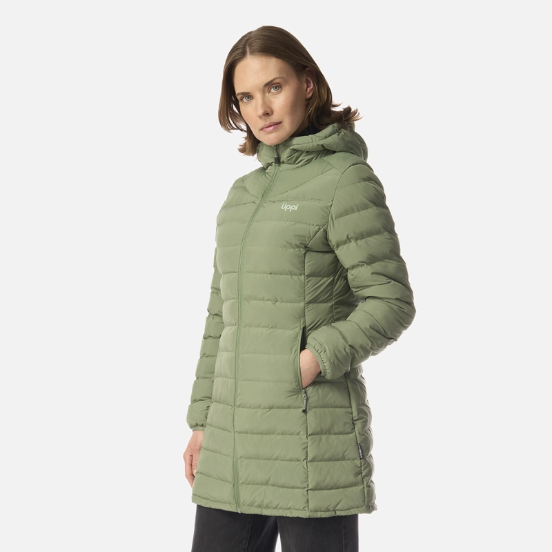 CHAQUETA MUJER SNOWMASS LONG STEAM-PRO HOODY JACKET JADE OSCURO LIPPI - 2