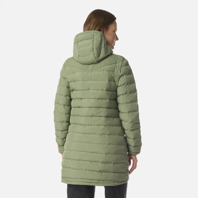 CHAQUETA MUJER SNOWMASS LONG STEAM-PRO HOODY JACKET JADE OSCURO LIPPI - 3