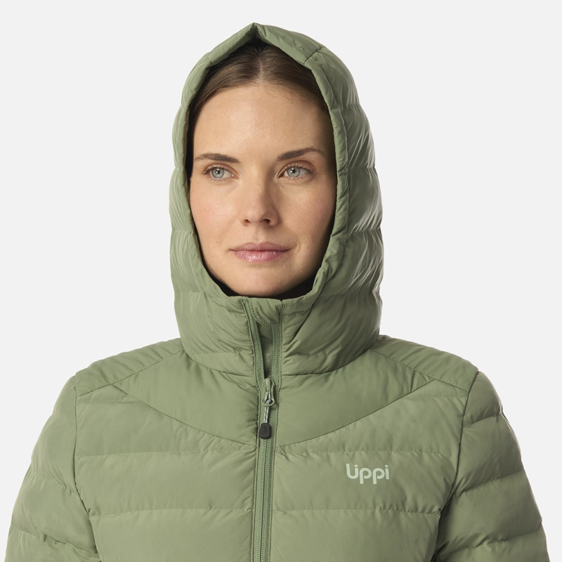 CHAQUETA MUJER SNOWMASS LONG STEAM-PRO HOODY JACKET JADE OSCURO LIPPI - 4