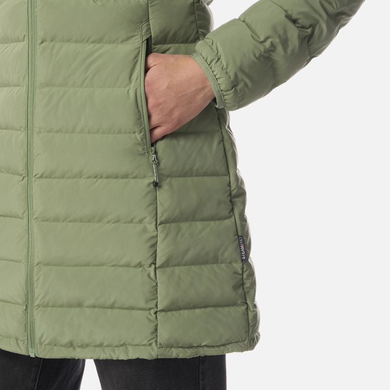 CHAQUETA MUJER SNOWMASS LONG STEAM-PRO HOODY JACKET JADE OSCURO LIPPI - 5
