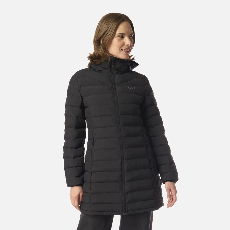 CHAQUETA MUJER SNOWMASS LONG STEAM-PRO HOODY JACKET NEGRO LIPPI - 1