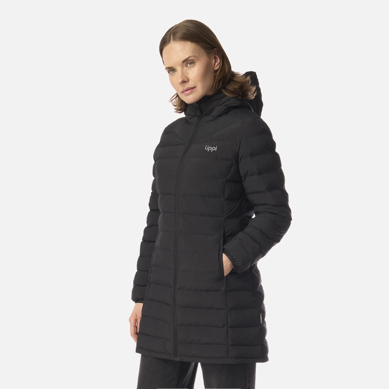 CHAQUETA MUJER SNOWMASS LONG STEAM-PRO HOODY JACKET NEGRO LIPPI - 2