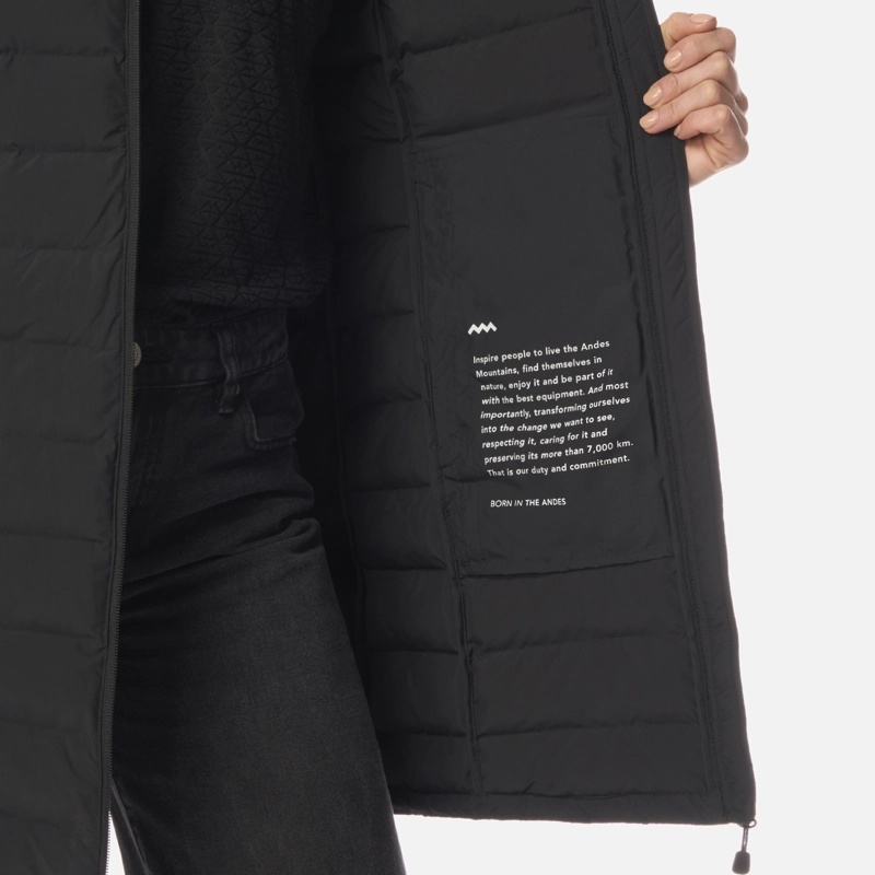 CHAQUETA MUJER SNOWMASS LONG STEAM-PRO HOODY JACKET NEGRO LIPPI - 6