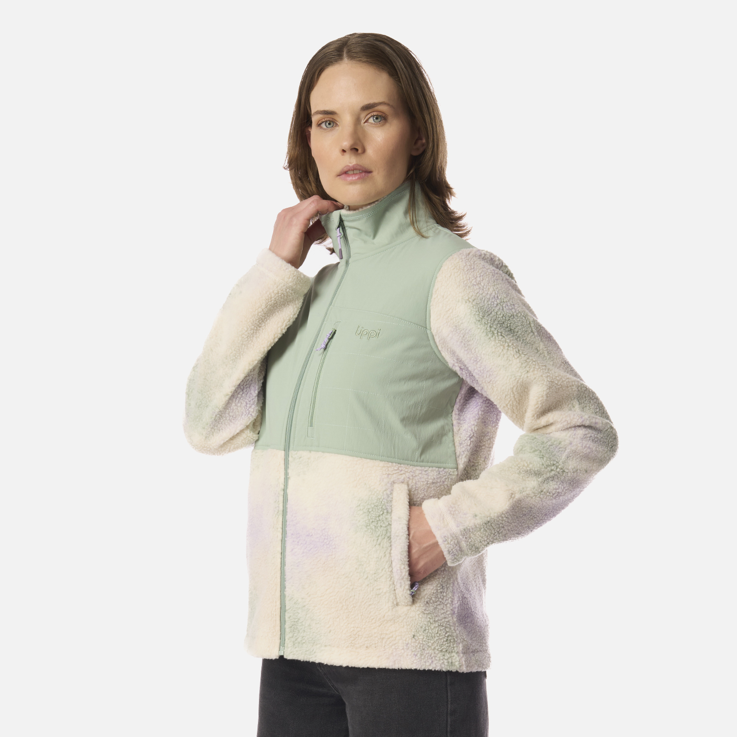 POLAR MUJER GLACIAR SHERPA-PRO JACKET PRINT JADE LIPPI I26 - 2