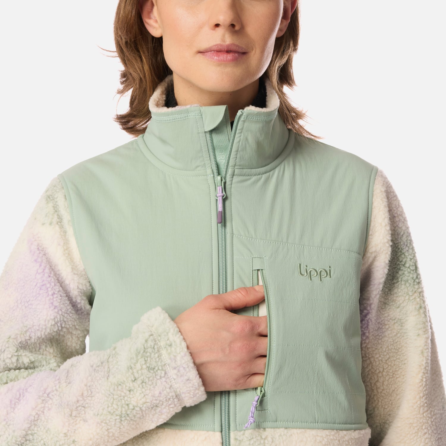 POLAR MUJER GLACIAR SHERPA-PRO JACKET PRINT JADE LIPPI I26 - 4