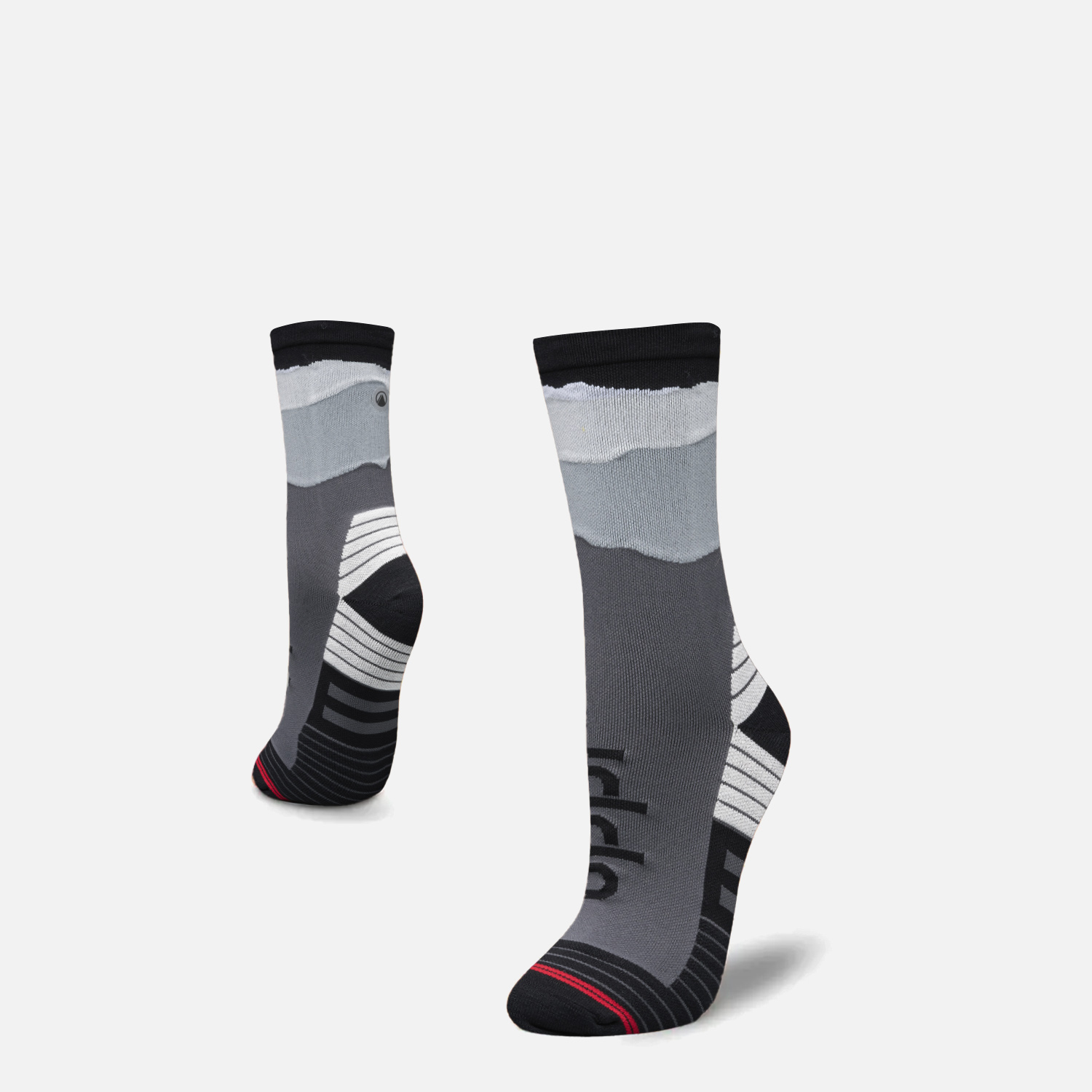CALCETIN MUJER ANDES RUN SOCKS MID NEGRO LIPPI I26 - 1