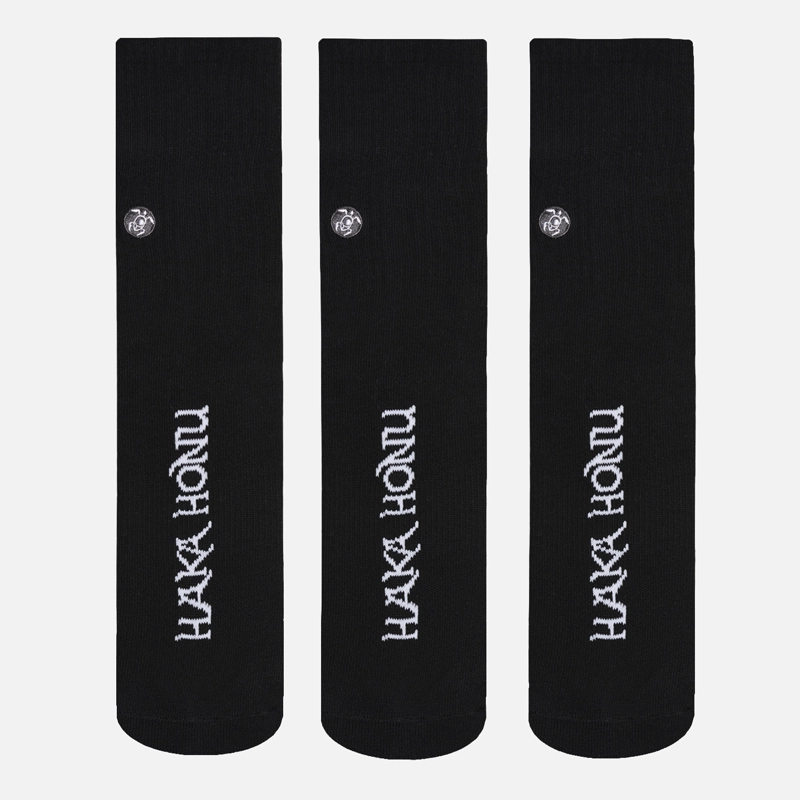 CALCETIN UNISEX LAS TRES PUNTAS PACK LARGO NEGRO HAKA HONU I26 - 3