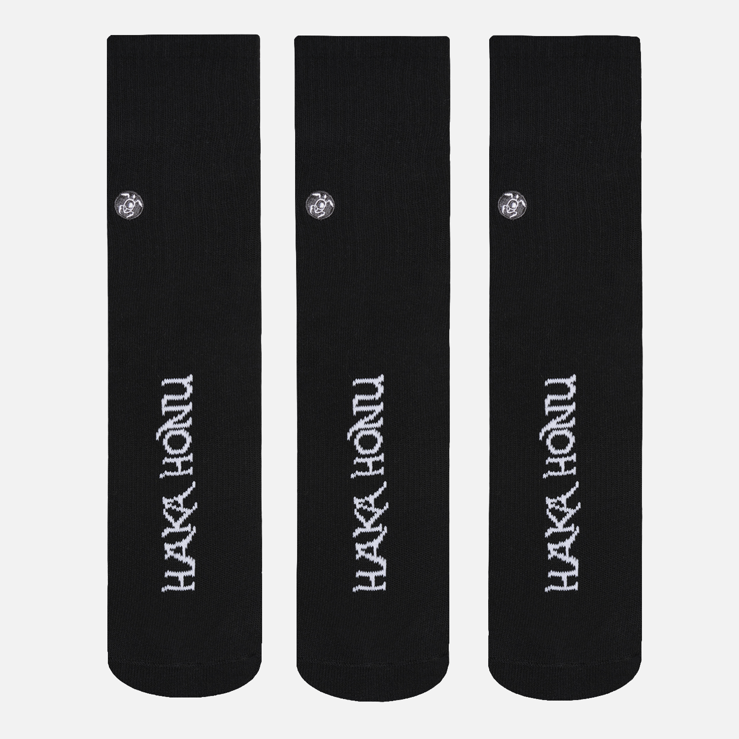 CALCETIN UNISEX LAS TRES PUNTAS PACK LARGO NEGRO HAKA HONU I26 - 3