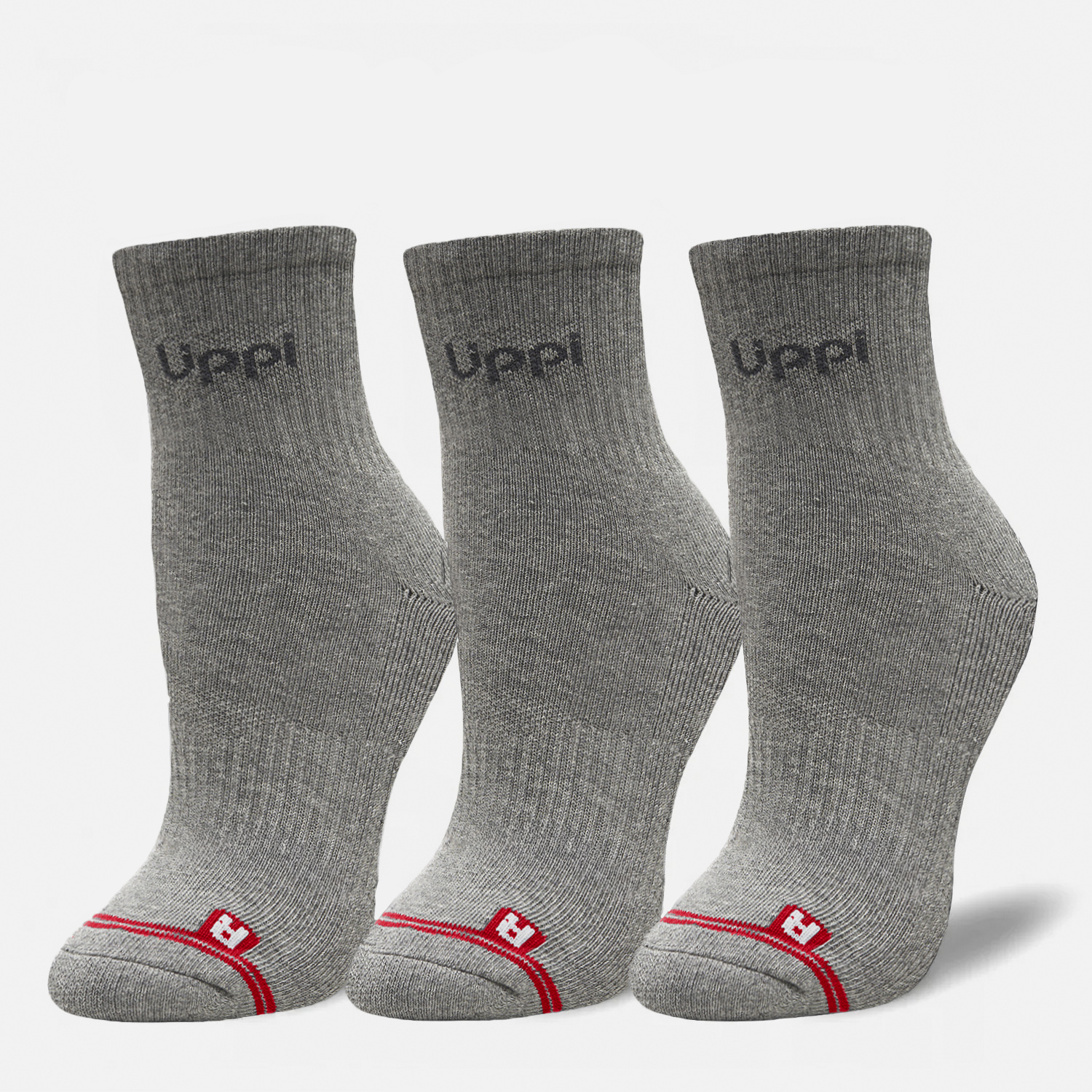 CALCETIN UNISEX LOGO LIPPI PACK SHORT GRIS  LIPPI I26 - 1