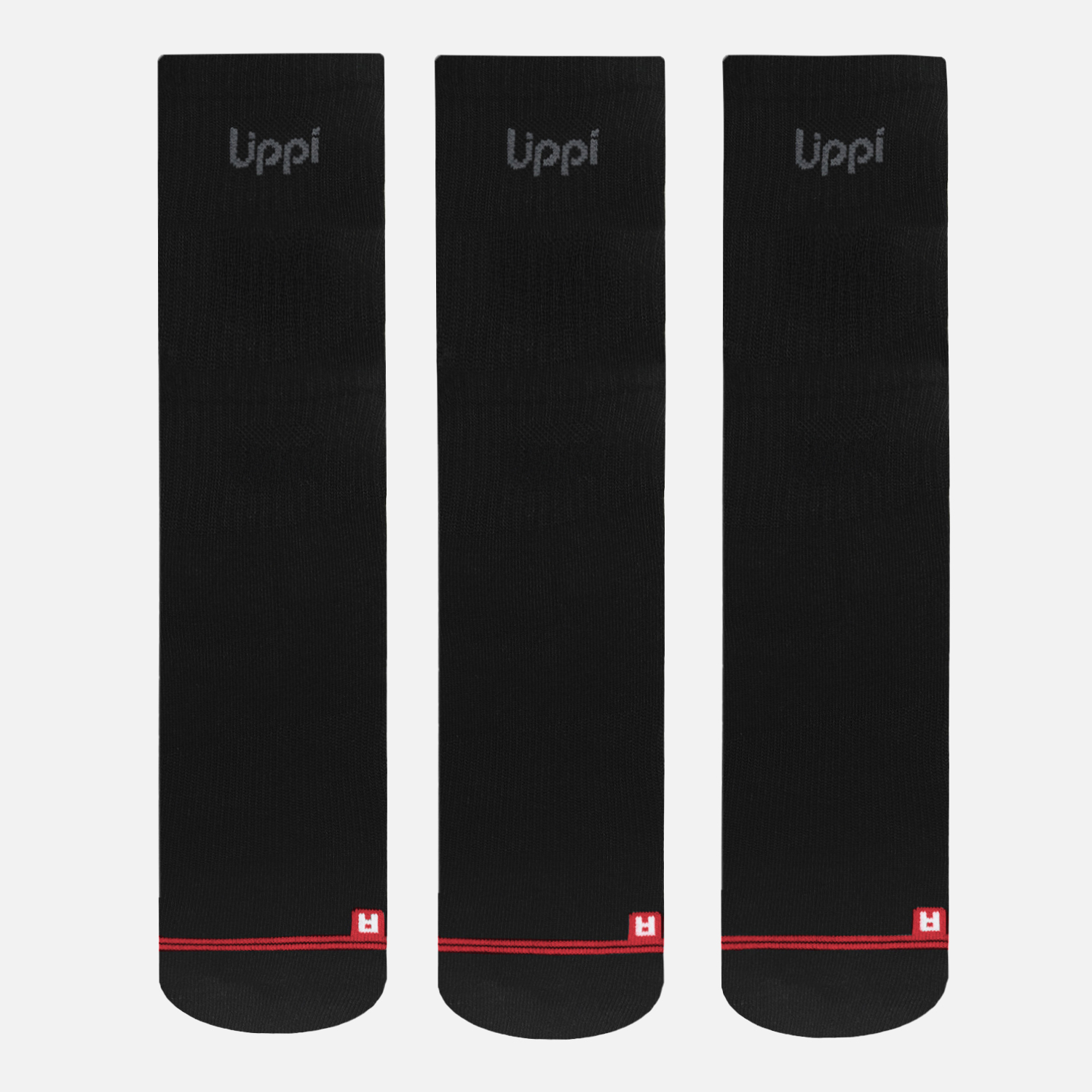 CALCETIN UNISEX LOGO LIPPI PACK LONG NEGRO LIPPI I26 - 2