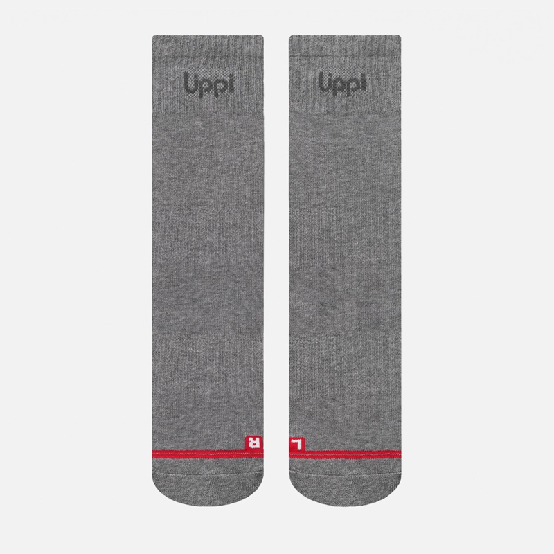 CALCETIN UNISEX LOGO LIPPI PACK MID GRIS  LIPPI I26 - 2
