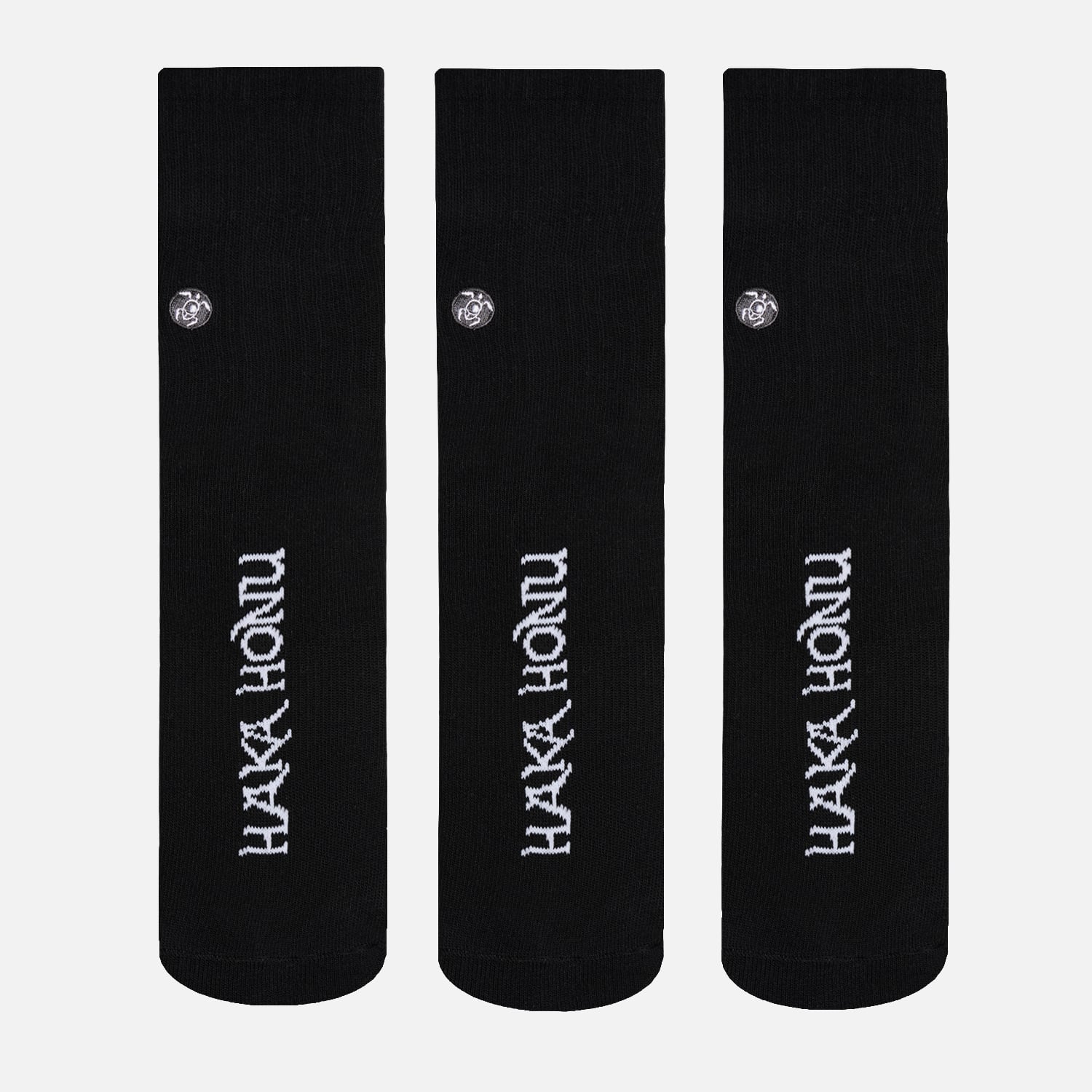 CALCETIN UNISEX LAS TRES PUNTAS PACK MEDIO NEGRO HAKA HONU I26 - 3