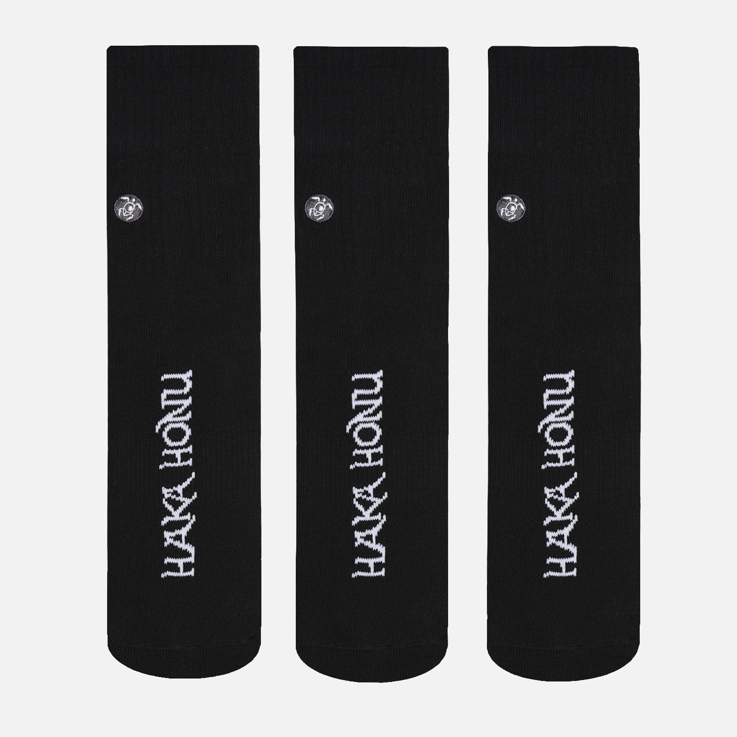 CALCETIN UNISEX LAS TRES PUNTAS PACK MEDIO NEGRO HAKA HONU I26 - 3