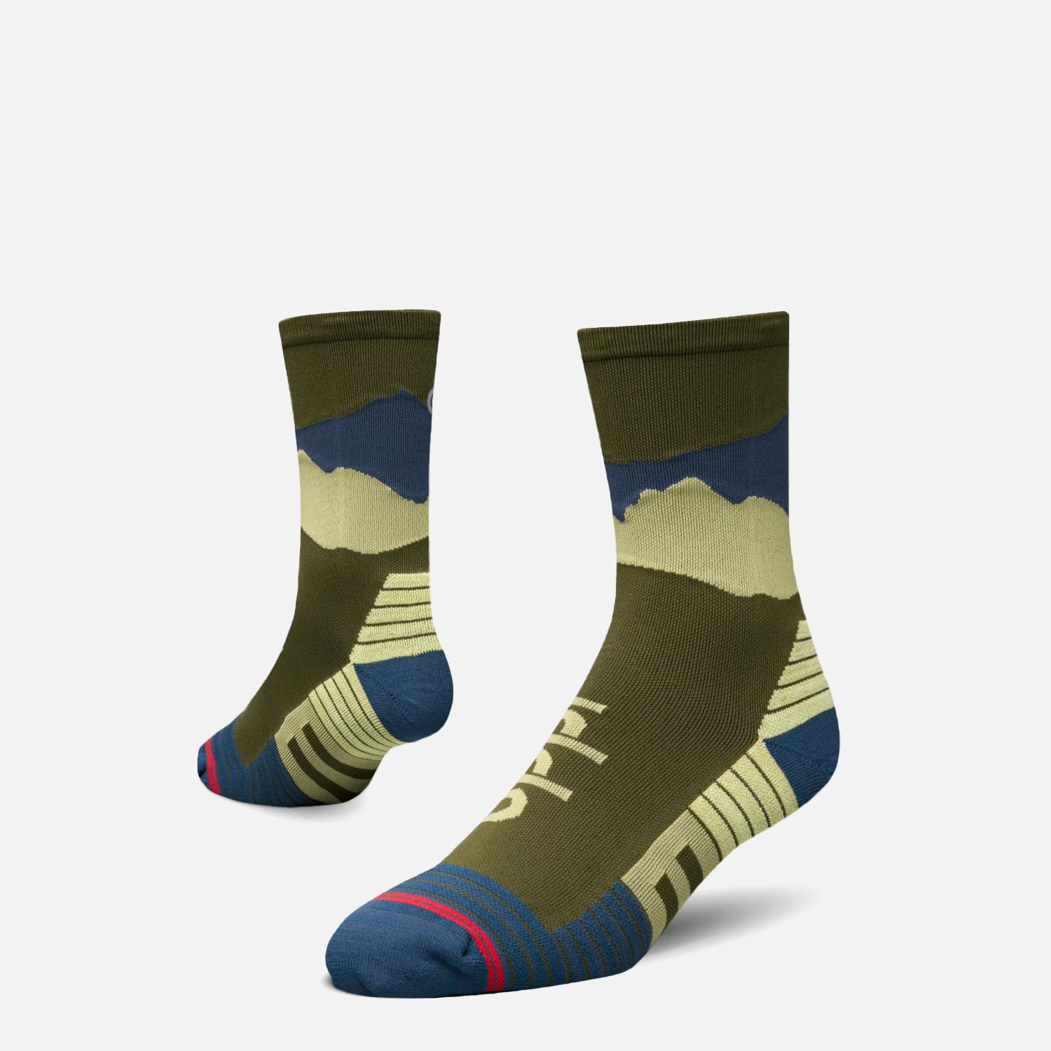CALCETIN HOMBRE ANDES RUN SOCKS MID VERDE MUSGO LIPPI I26 - 1