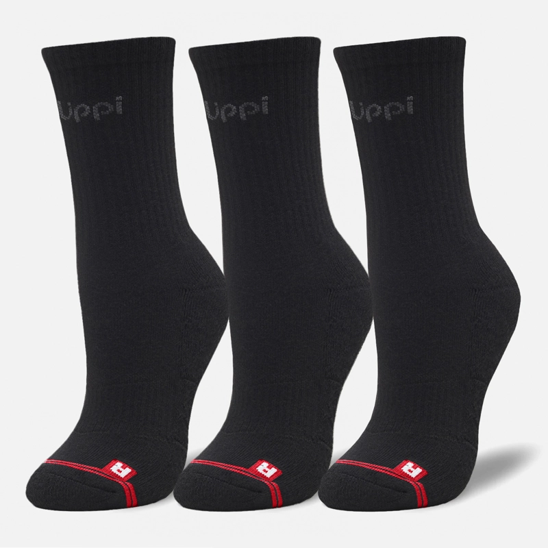 CALCETIN UNISEX LOGO LIPPI PACK MID NEGRO LIPPI I26 - 1