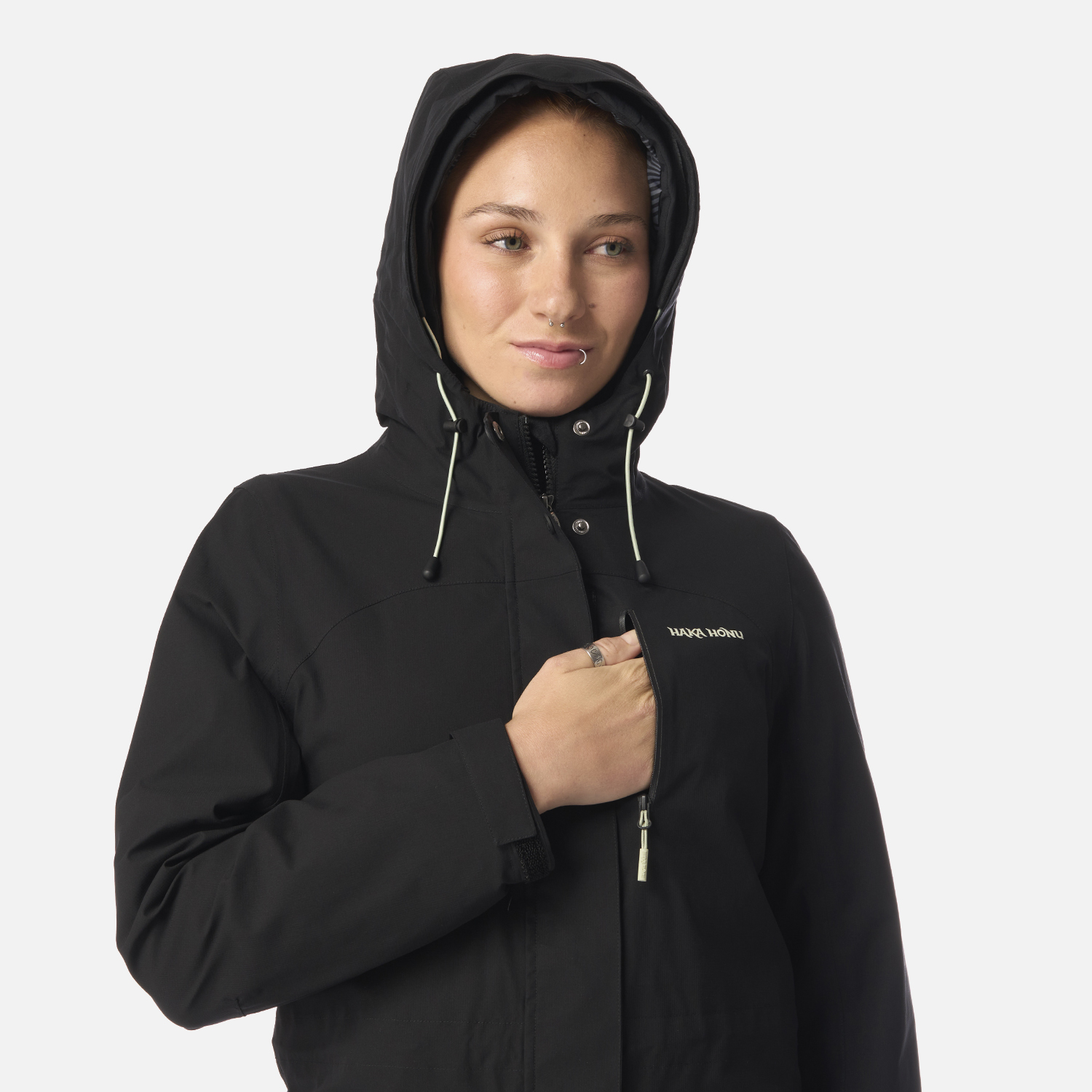 CHAQUETA MUJER PERRO GUAPO PRO NEGRO HAKA HONU - 5