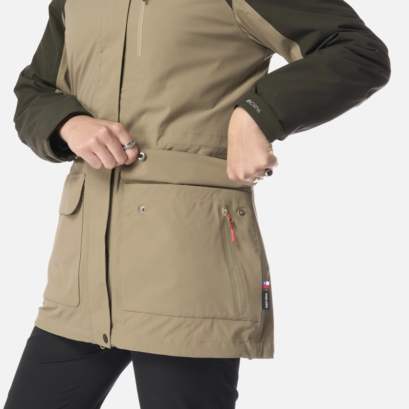 CHAQUETA MUJER PERRO GUAPO PRO VERDE OLIVA HAKA HONU - 5
