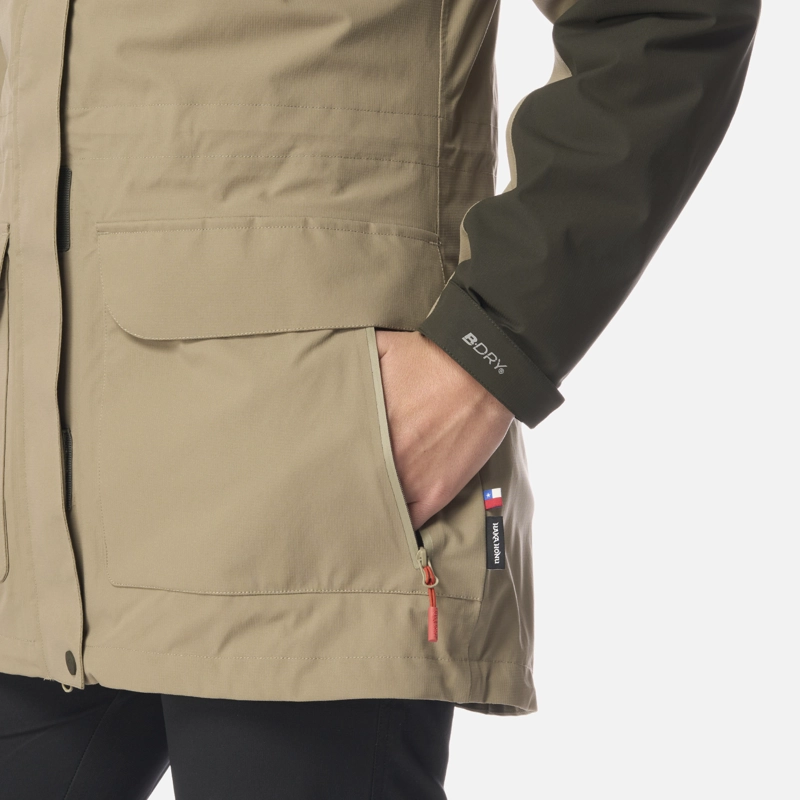 CHAQUETA MUJER PERRO GUAPO PRO VERDE OLIVA HAKA HONU - 6