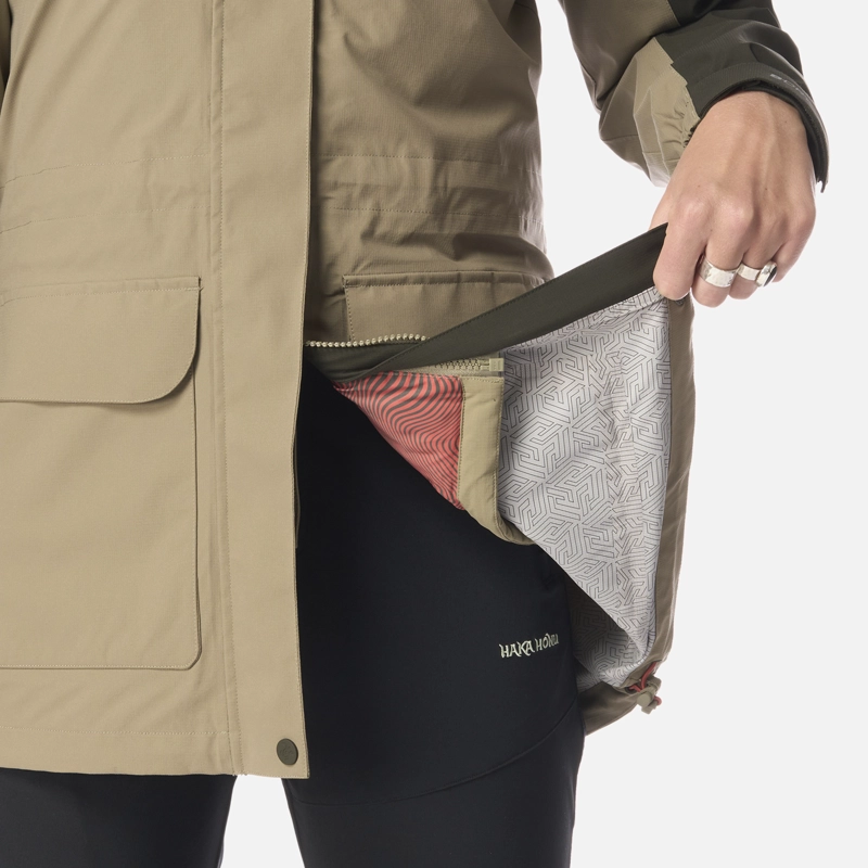 CHAQUETA MUJER PERRO GUAPO PRO VERDE OLIVA HAKA HONU - 9