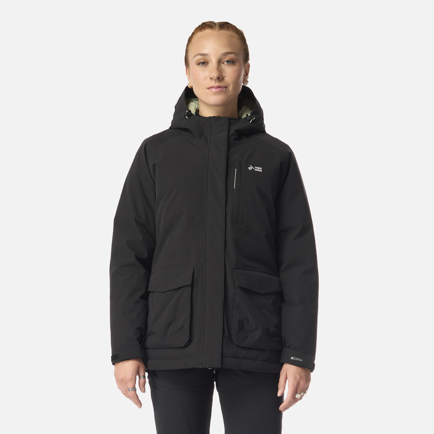 CHAQUETA MUJER DILUVIO NEGRO HAKA HONU I26 - 1