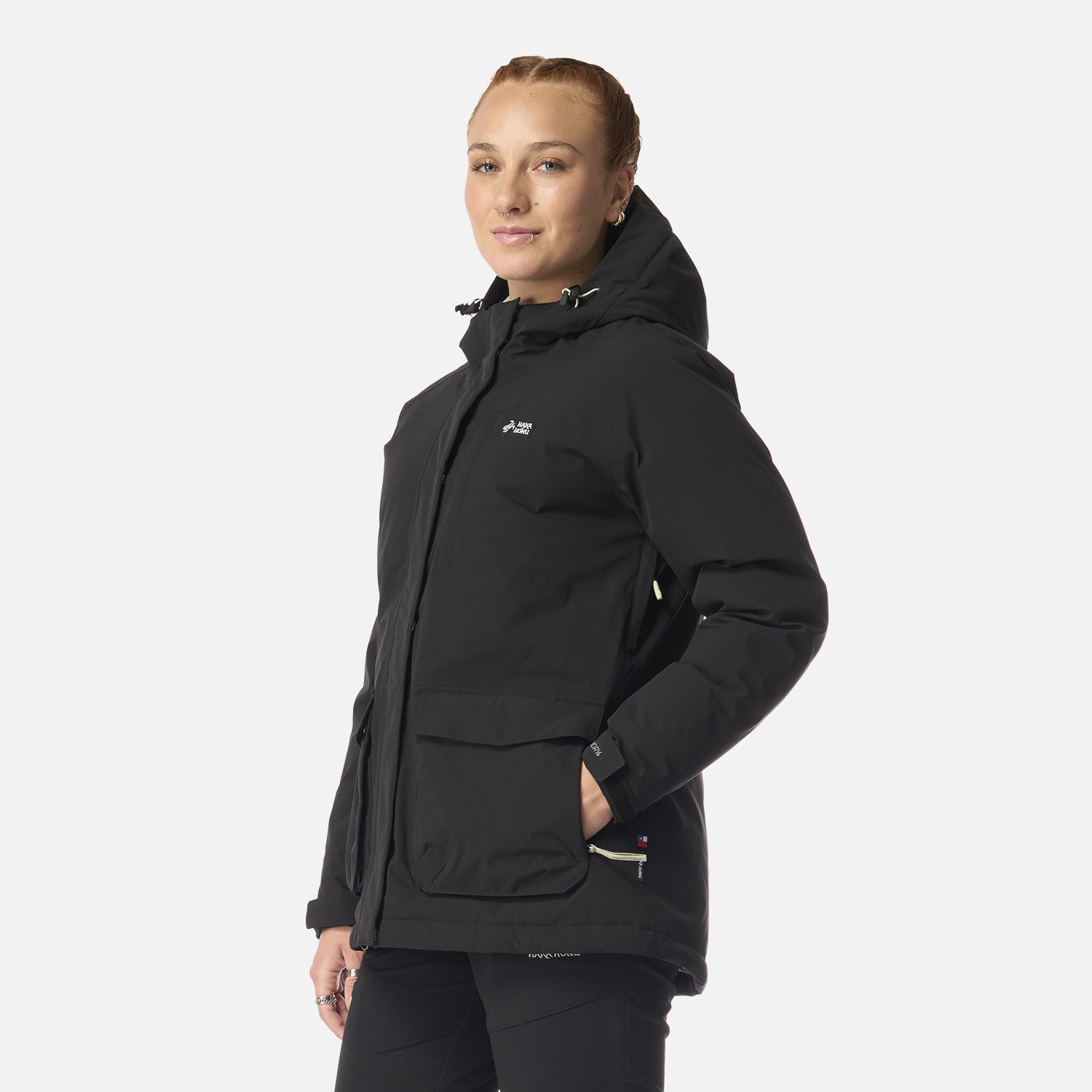 CHAQUETA MUJER DILUVIO NEGRO HAKA HONU I26 - 2