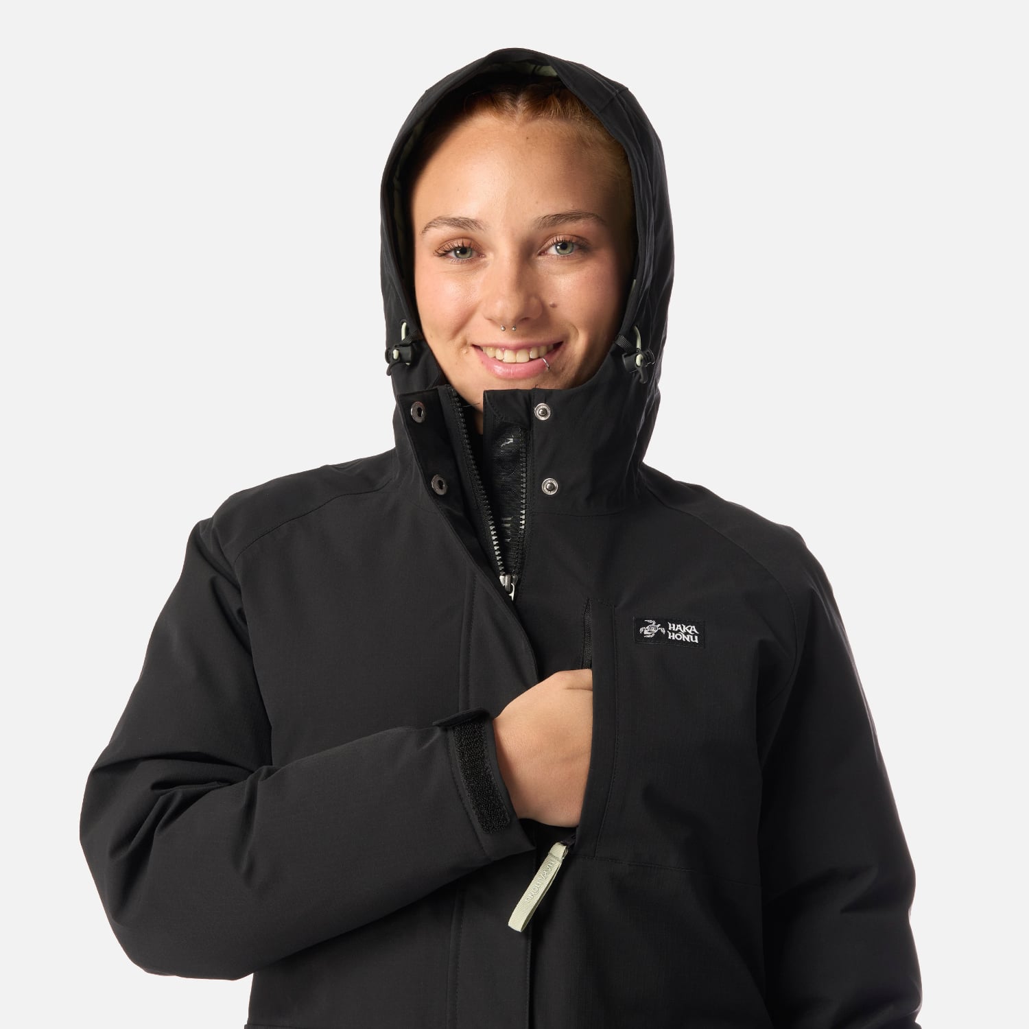 CHAQUETA MUJER DILUVIO NEGRO HAKA HONU I26 - 4