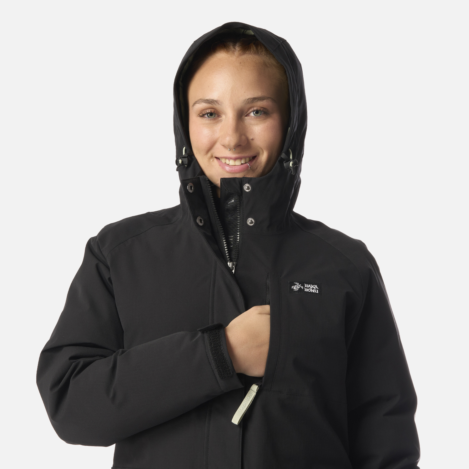 CHAQUETA MUJER DILUVIO NEGRO HAKA HONU I26 - 4